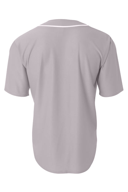 A4 Short Sleeve Full-Button Baseball Top A4N4184