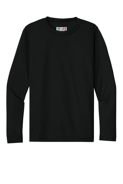 Custom Embroidered A4 T-Shirts  in Black