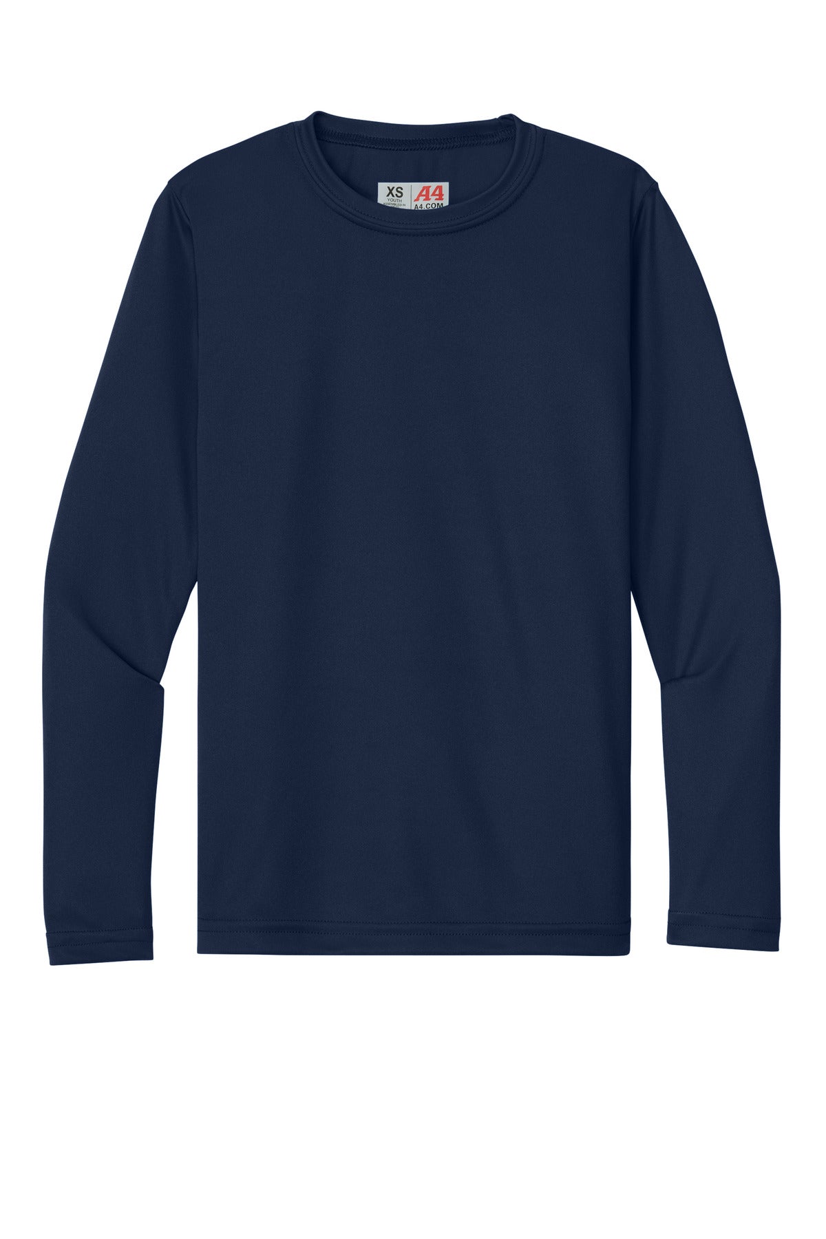 Custom Embroidered A4 T-Shirts  in Navy