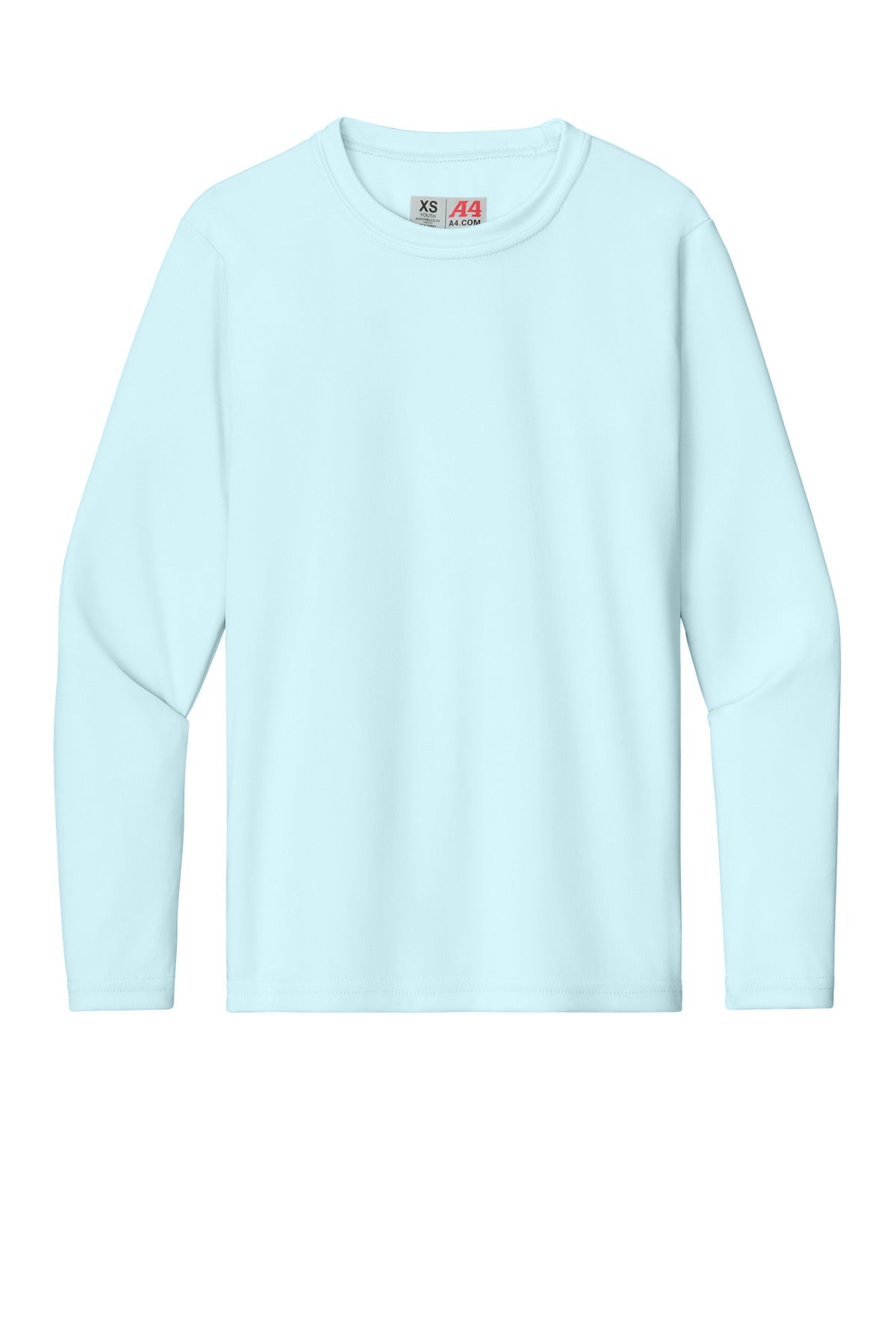 Custom Embroidered A4 T-Shirts  in Pastel Blue
