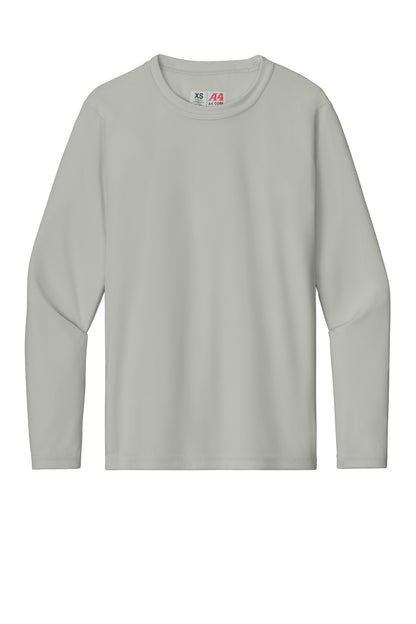 Custom Embroidered A4 T-Shirts  in Silver