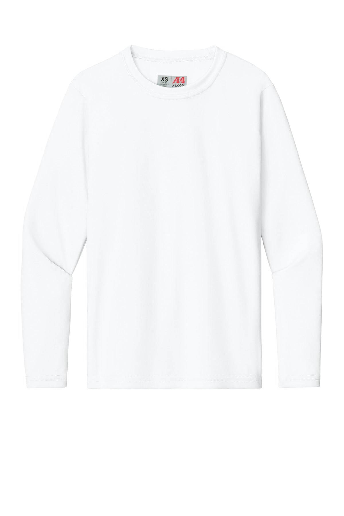 Custom Embroidered A4 T-Shirts  in White