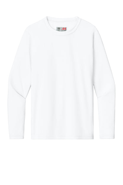 Custom Embroidered A4 T-Shirts  in White