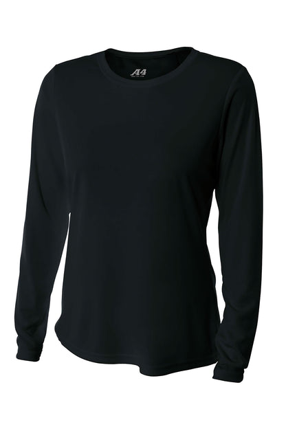 Custom Embroidered A4 T-Shirts  in Black