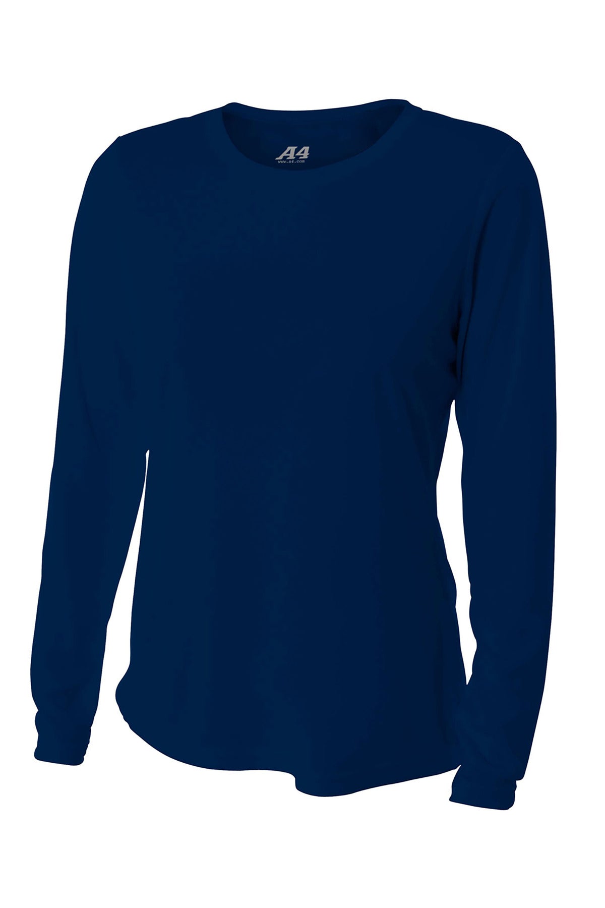 Custom Embroidered A4 T-Shirts  in Navy