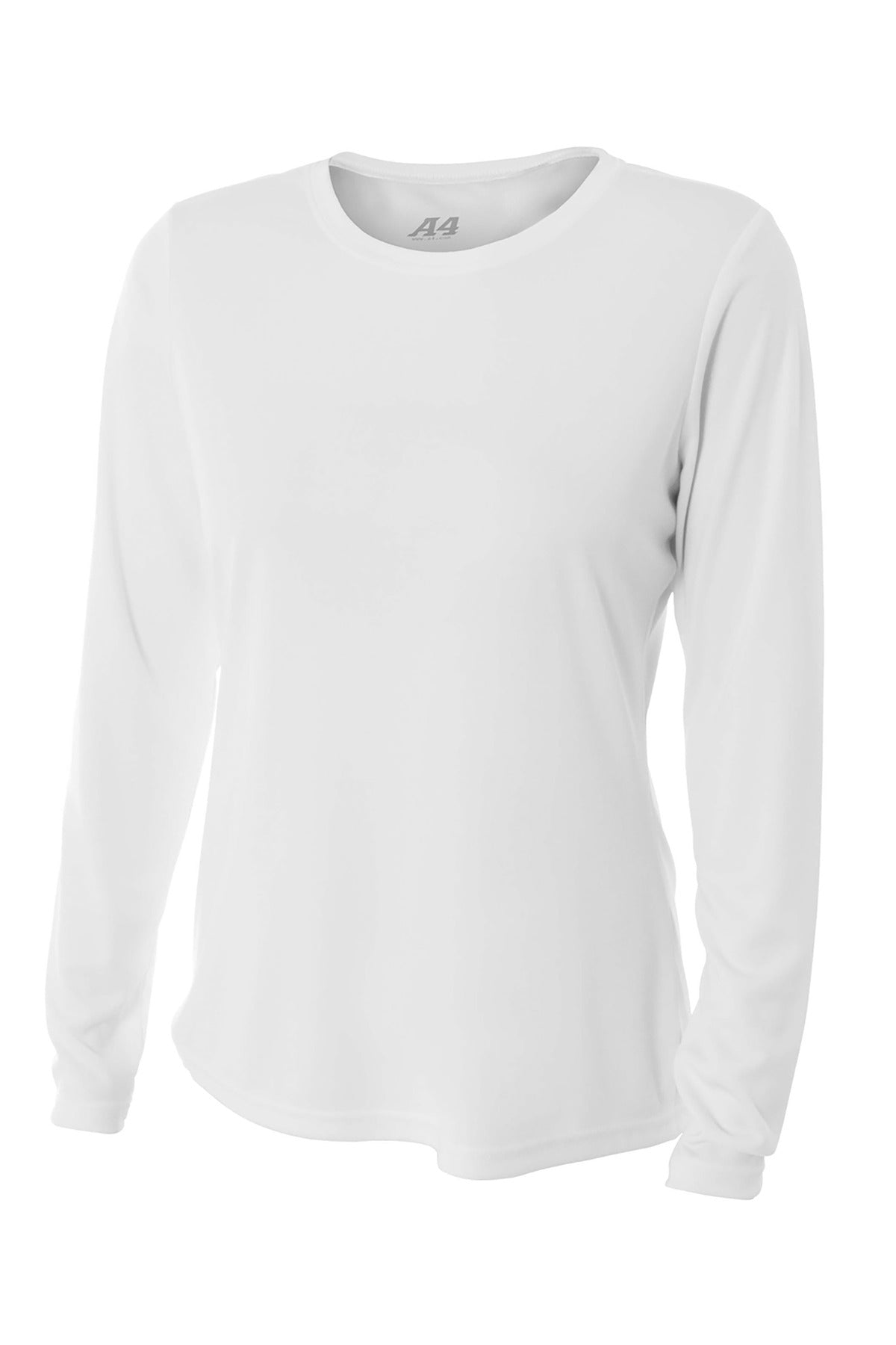 Custom Embroidered A4 T-Shirts  in White