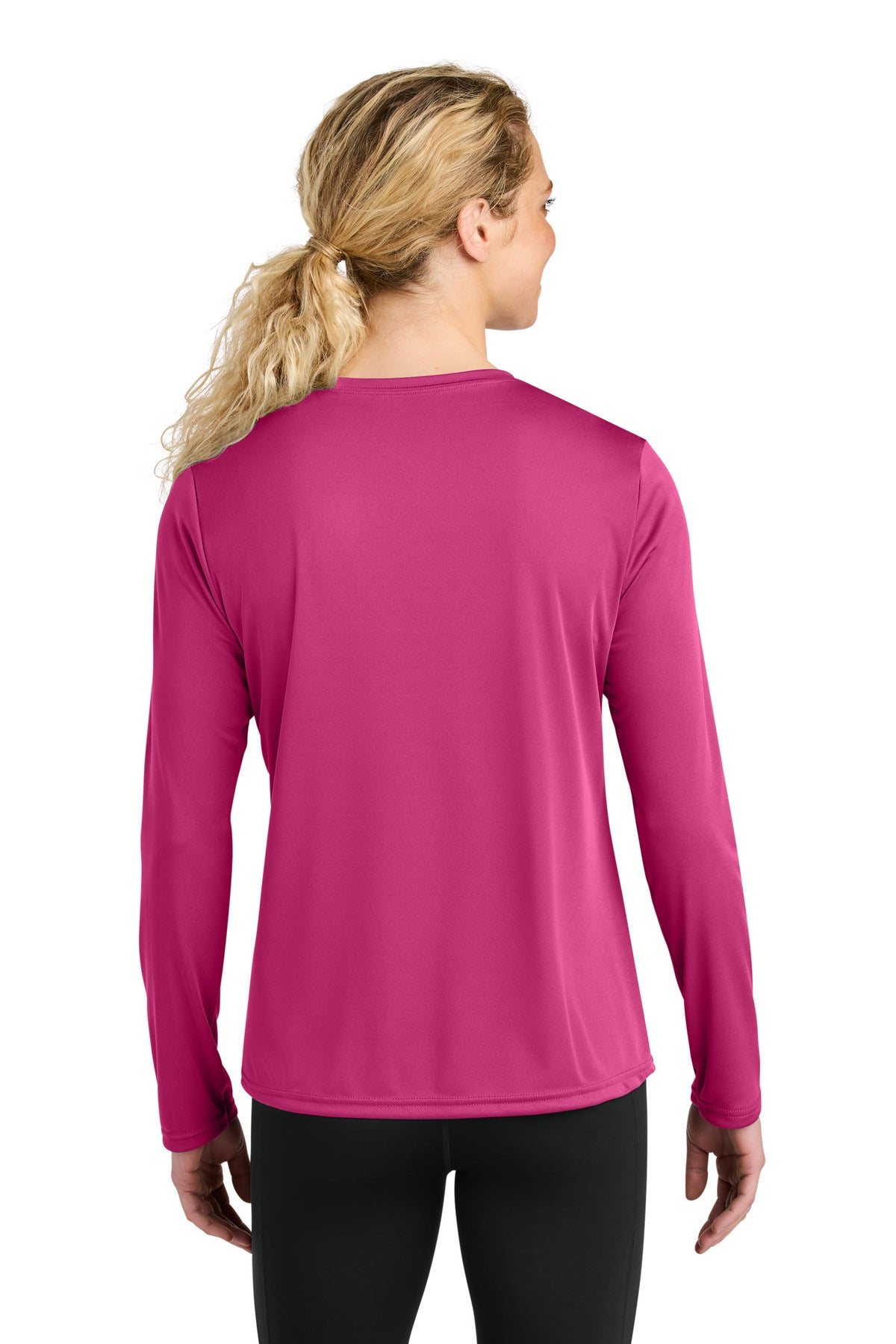 Custom Embroidered A4 T-Shirts  in Fuchsia