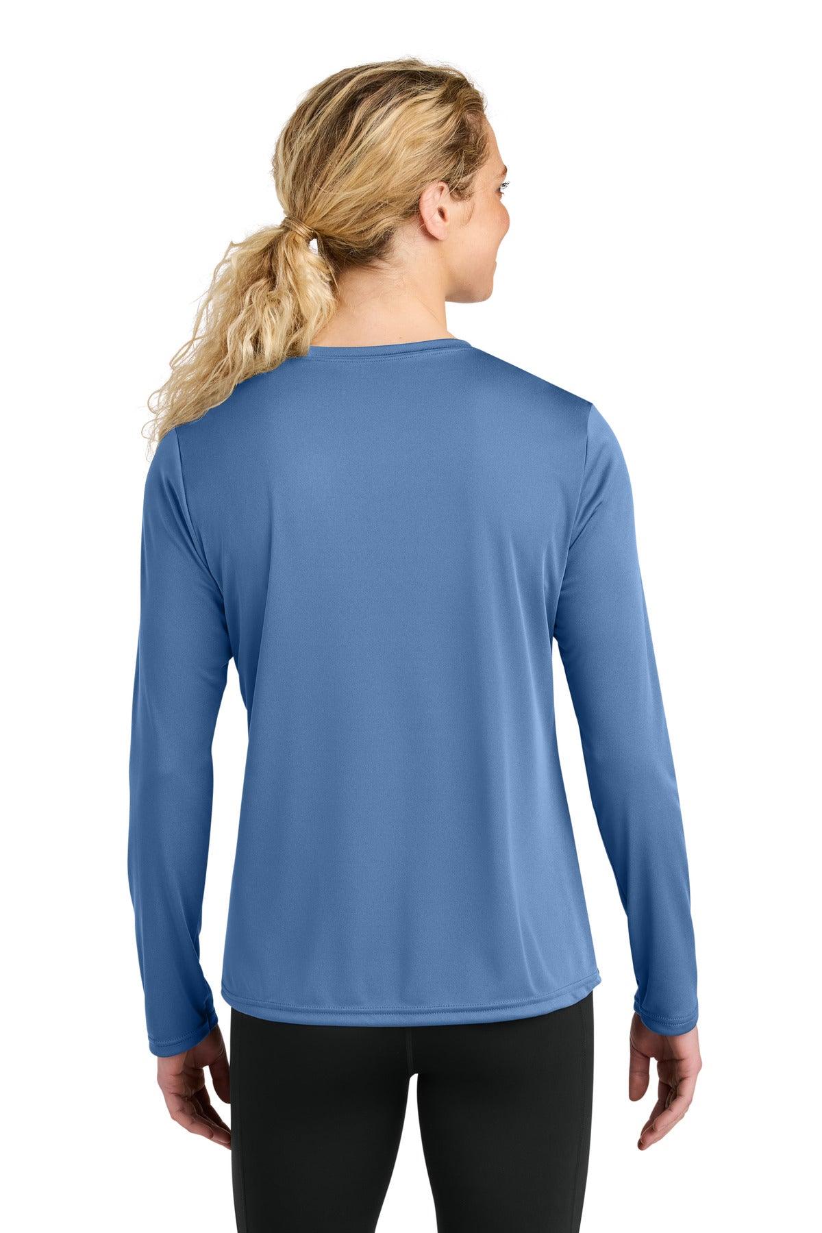Custom Embroidered A4 T-Shirts  in Light Blue