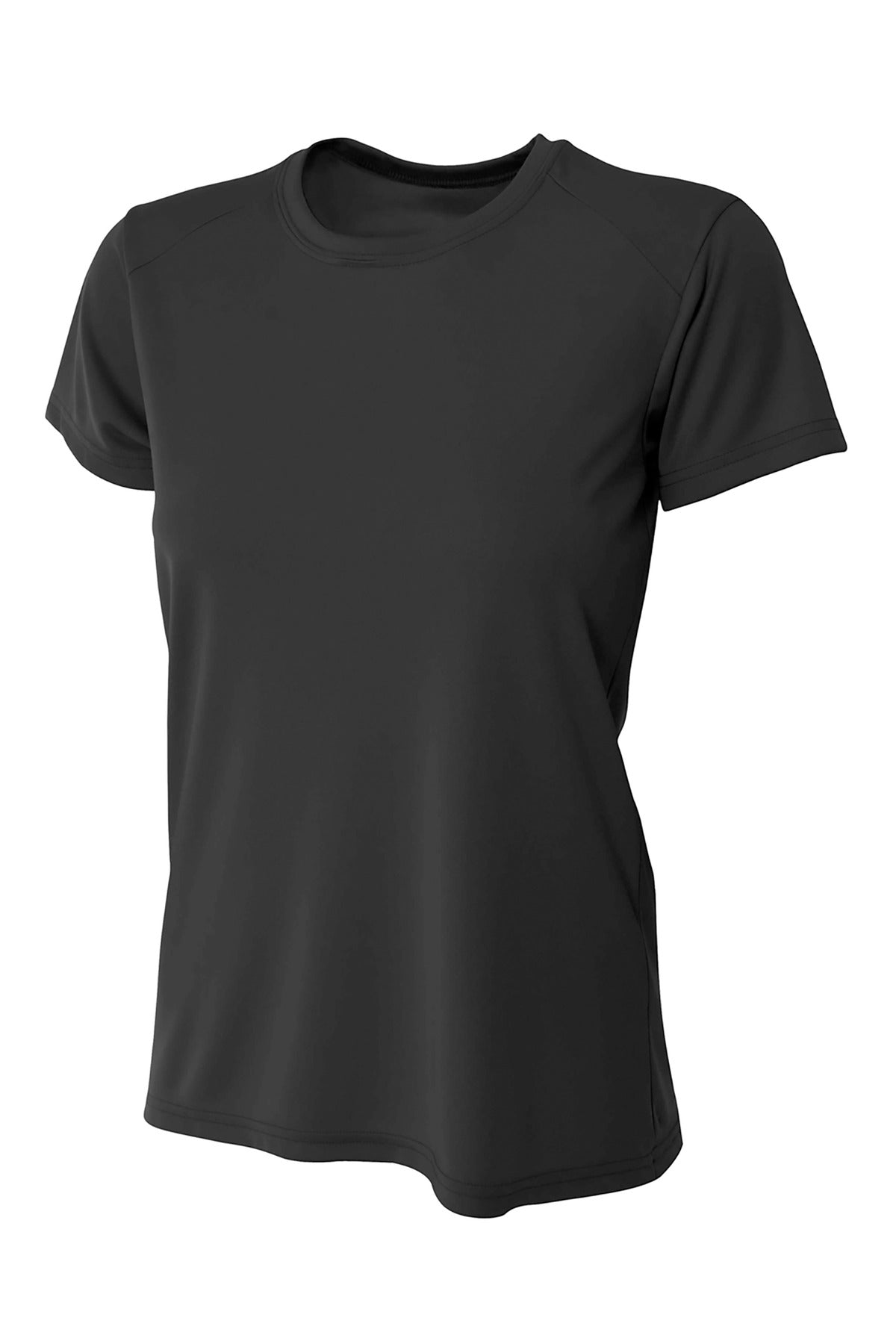 Custom Embroidered A4 T-Shirts  in Black
