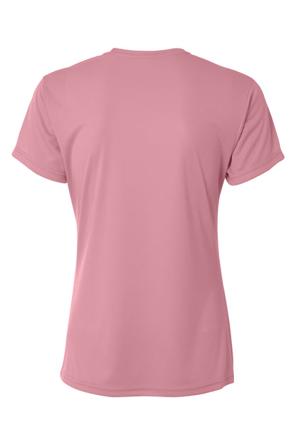 Custom Embroidered A4 T-Shirts  in Pink