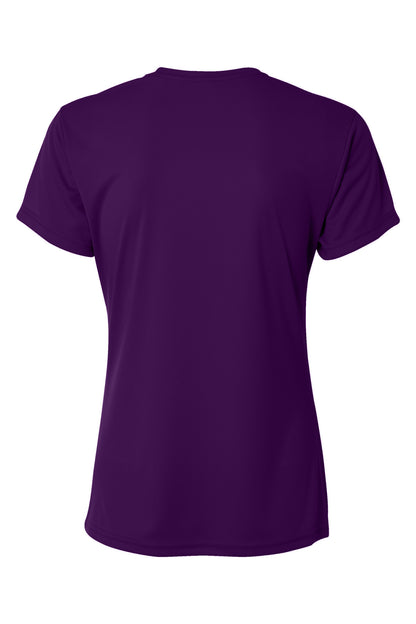 Custom Embroidered A4 T-Shirts  in Purple