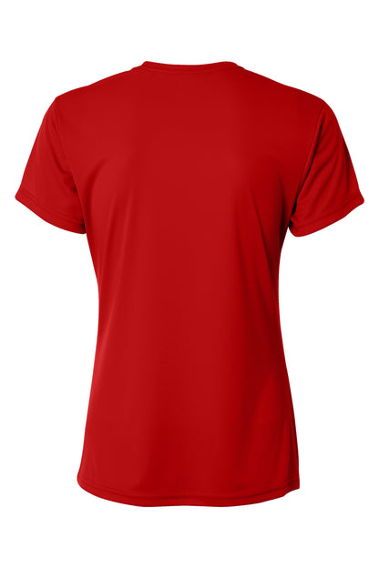 Custom Embroidered A4 T-Shirts  in Scarlet