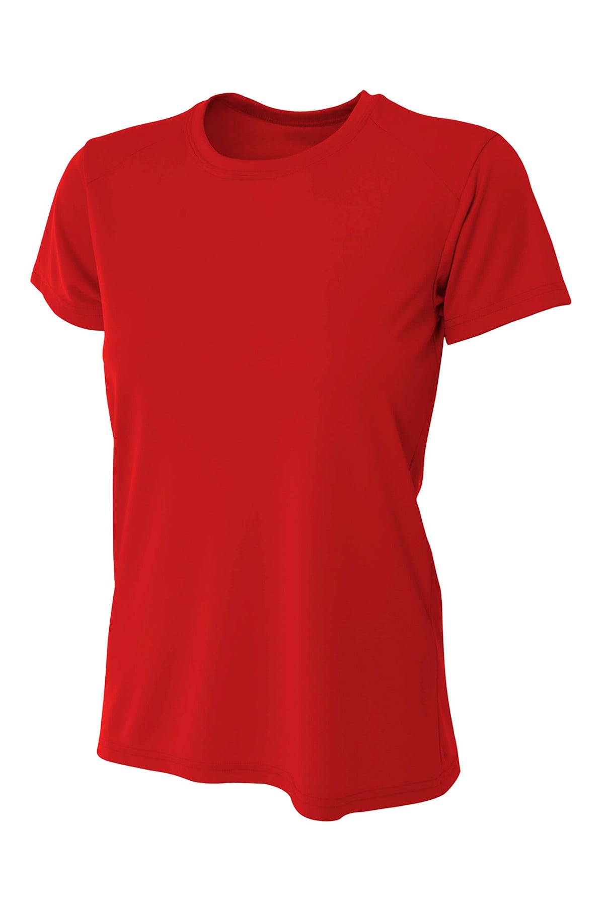 Custom Embroidered A4 T-Shirts  in Scarlet