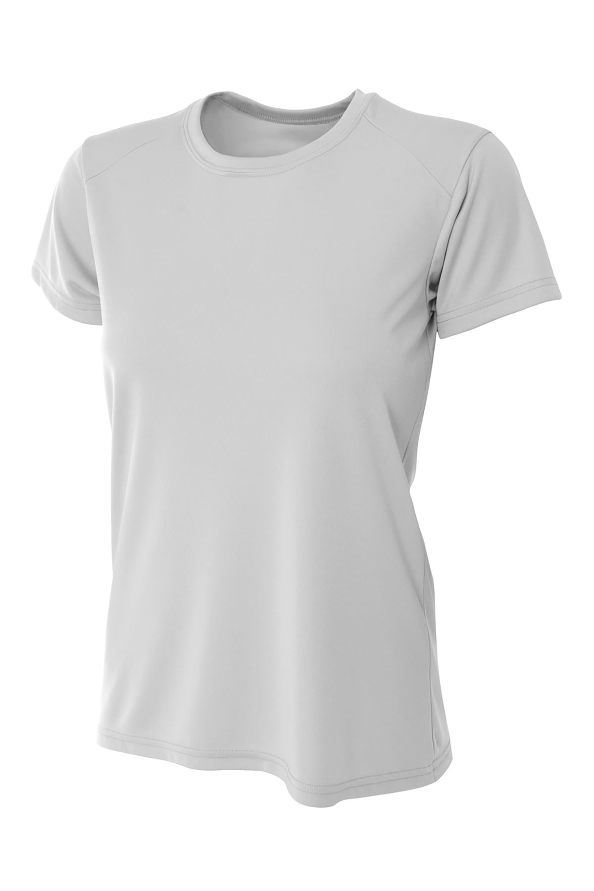 Custom Embroidered A4 T-Shirts  in Silver