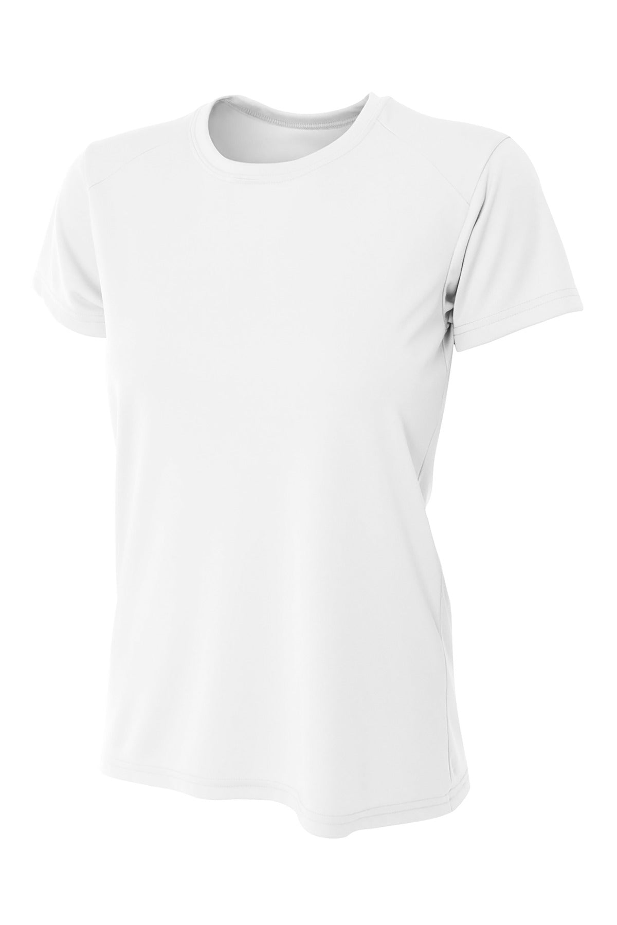 Custom Embroidered A4 T-Shirts  in White