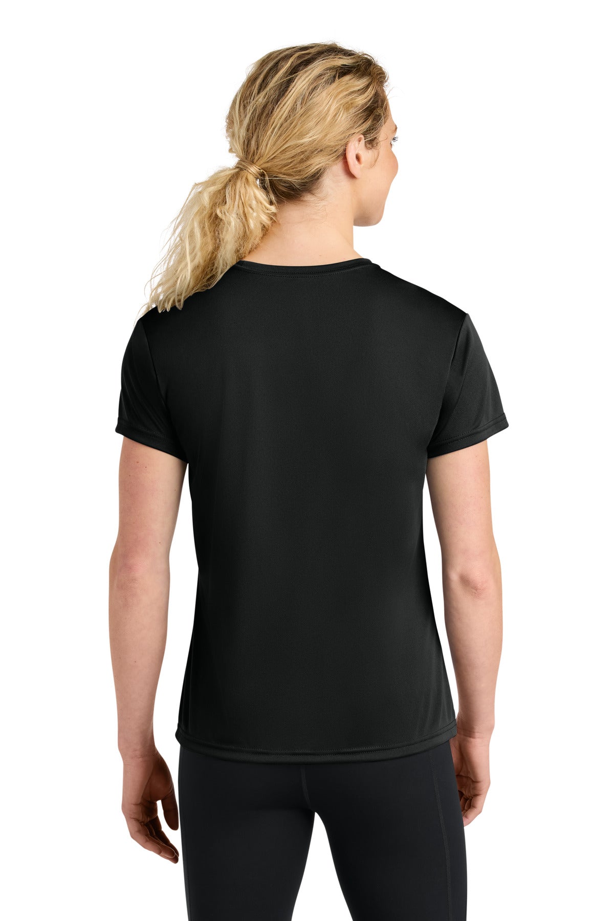 Custom Embroidered A4 T-Shirts  in Black