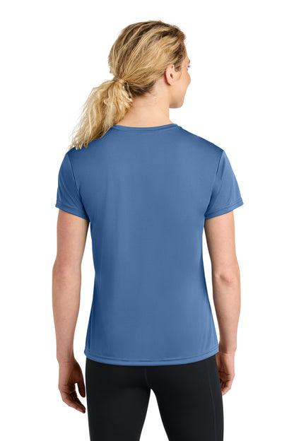 Custom Embroidered A4 T-Shirts  in Light Blue