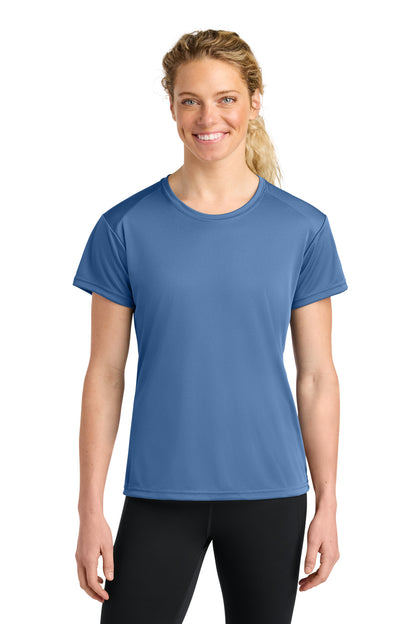 Custom Embroidered A4 T-Shirts  in Light Blue