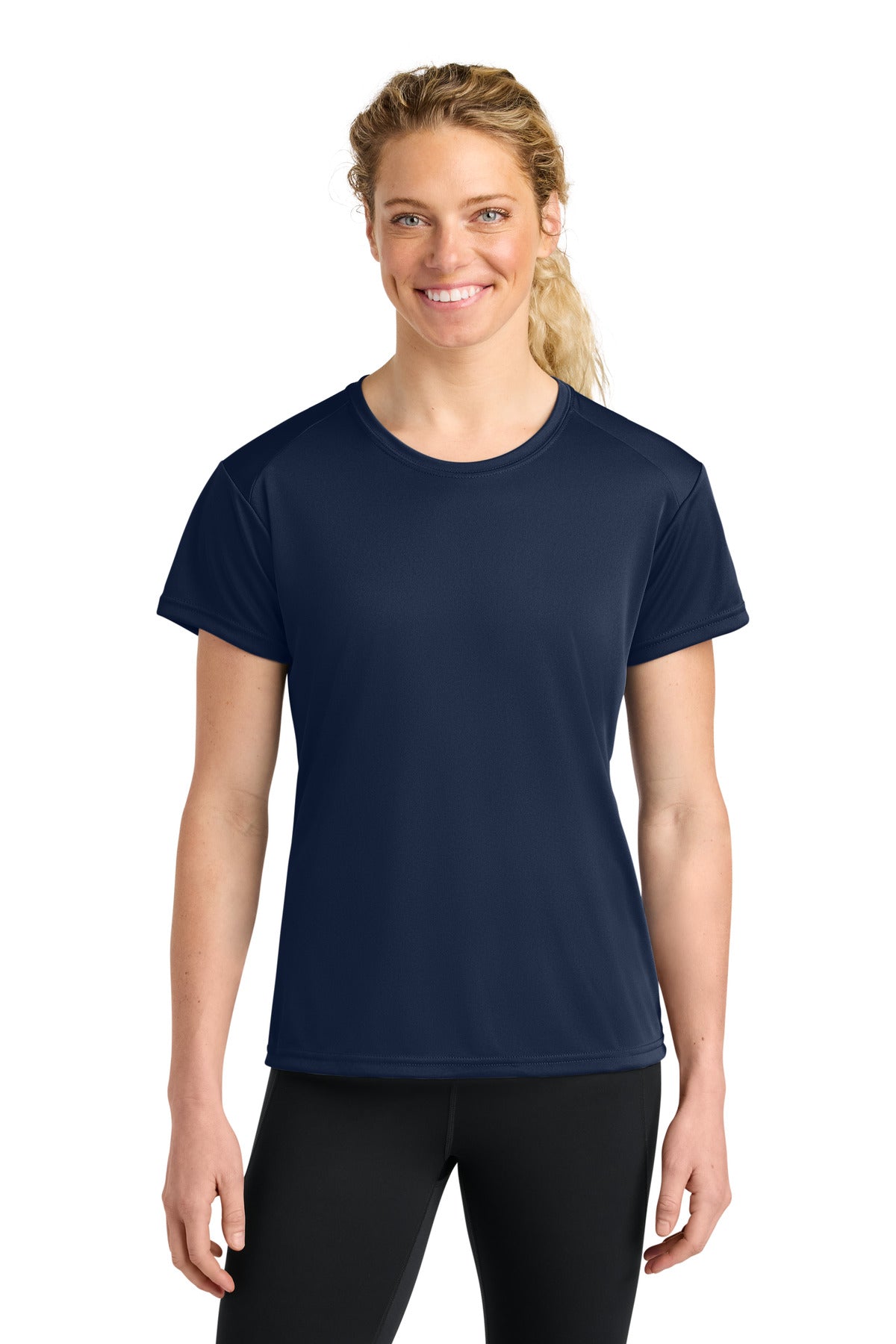 Custom Embroidered A4 T-Shirts  in Navy