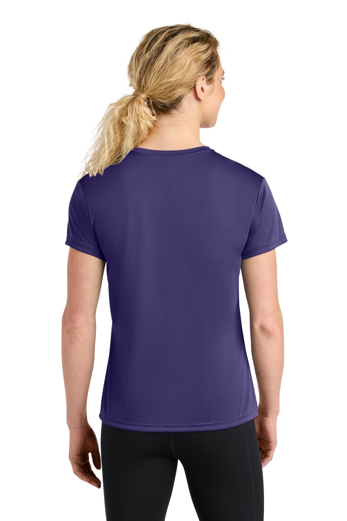 Custom Embroidered A4 T-Shirts  in Purple