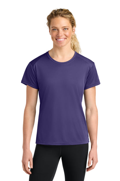 Custom Embroidered A4 T-Shirts  in Purple
