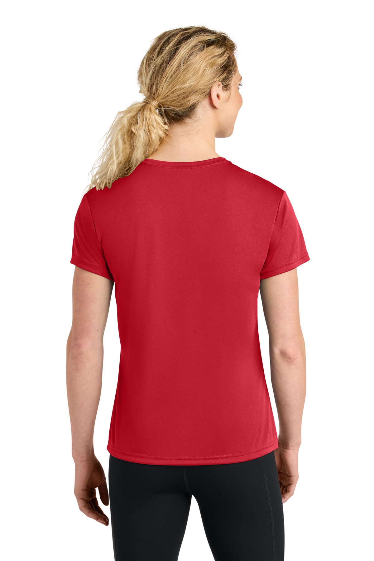 Custom Embroidered A4 T-Shirts  in Scarlet