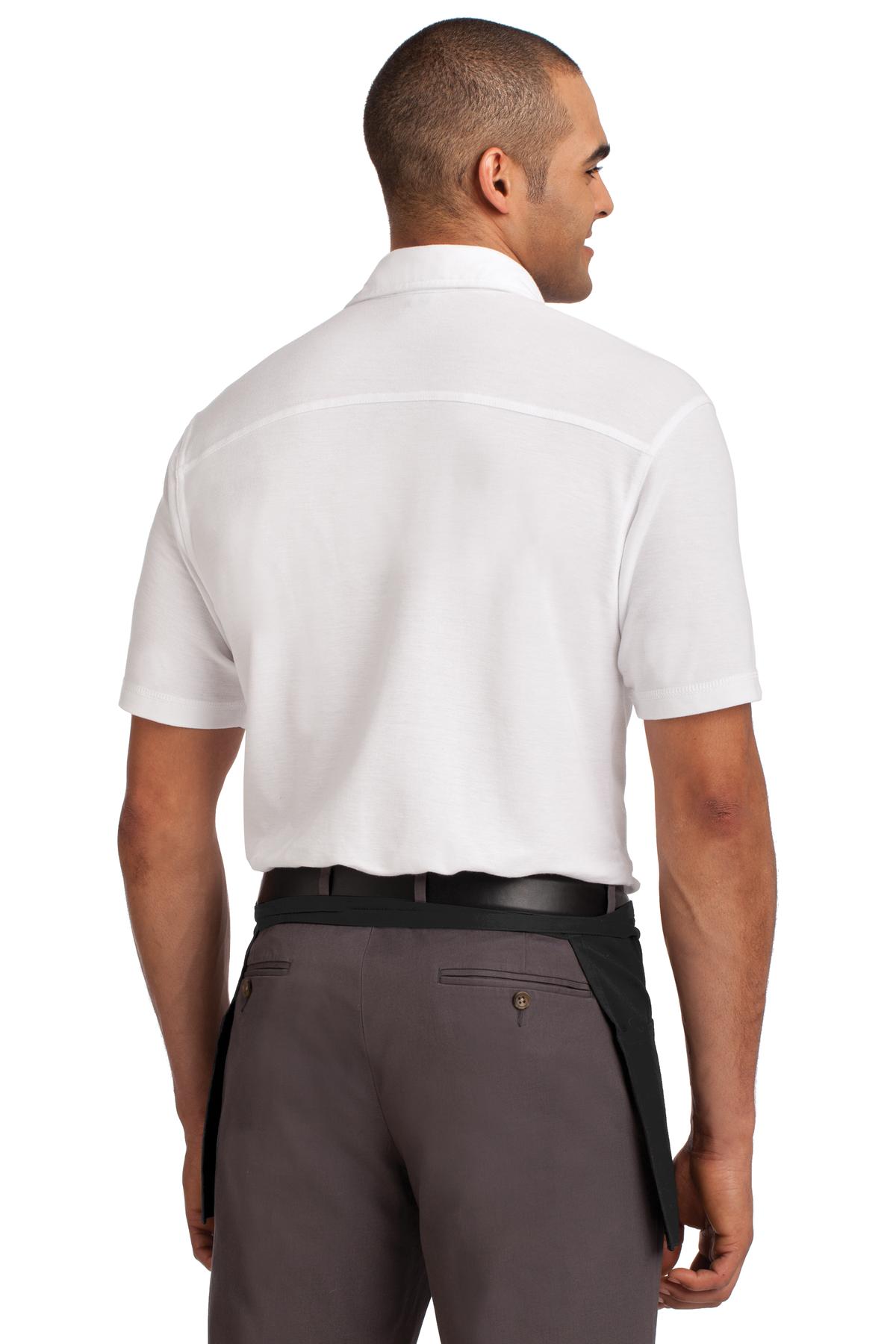 Custom Embroidered Port Authority Easy Care Waist Apron with Stain Release. A702,Black