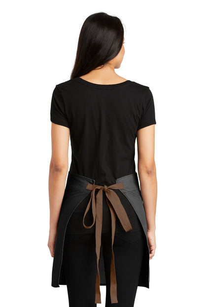Custom Embroidered Port Authority  Market Half Bistro Apron. A801,Dark Midnight
