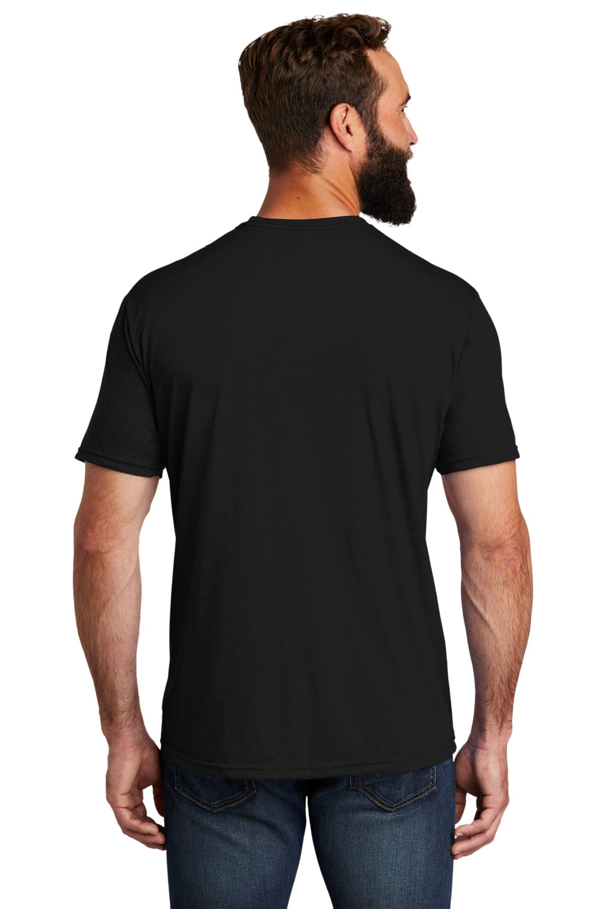 Custom Embroidered Allmade   Unisex Tri-Blend Tee AL2004,Deep Black