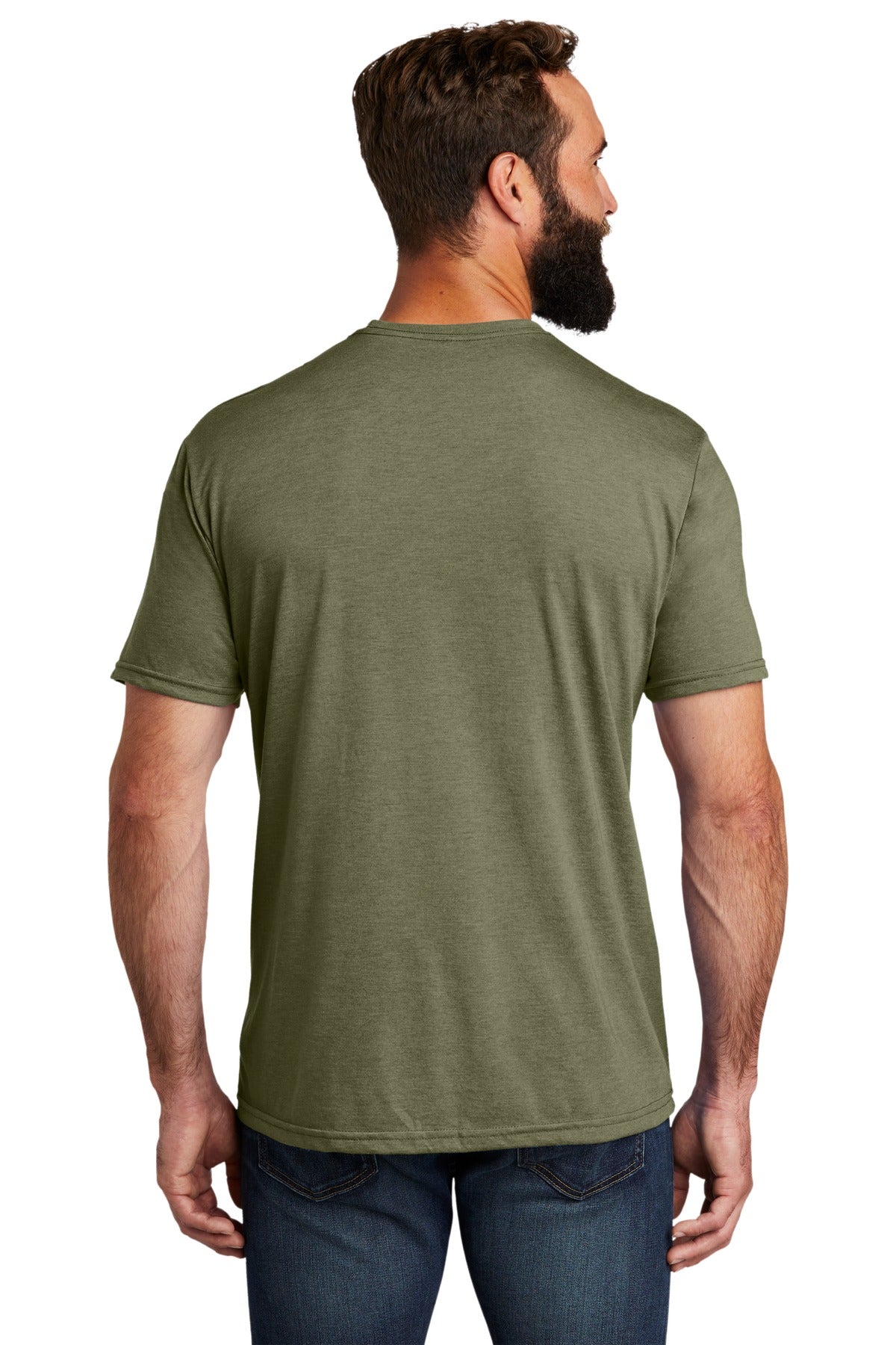 Custom Embroidered Allmade   Unisex Tri-Blend Tee AL2004,Olive You Green