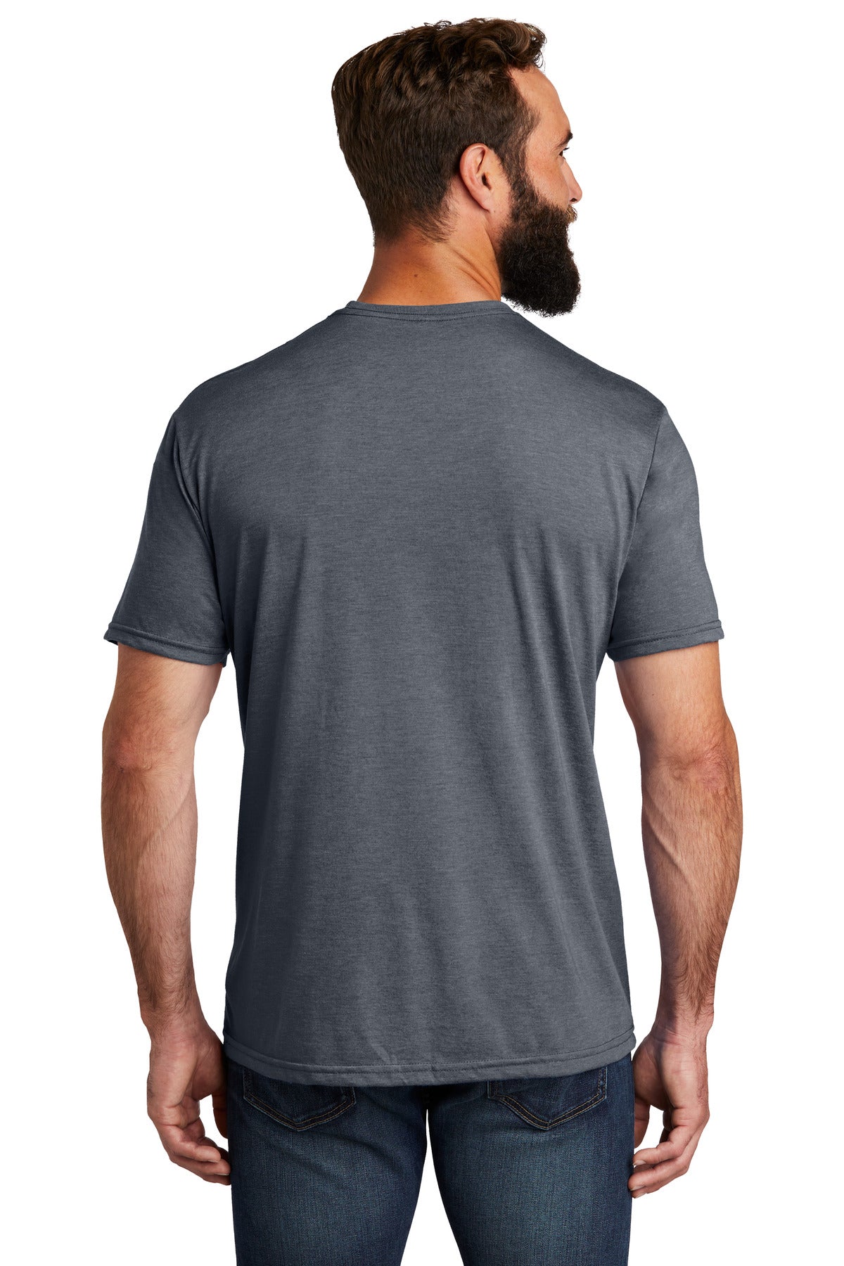 Custom Embroidered Allmade   Unisex Tri-Blend Tee AL2004,Rebel Blue