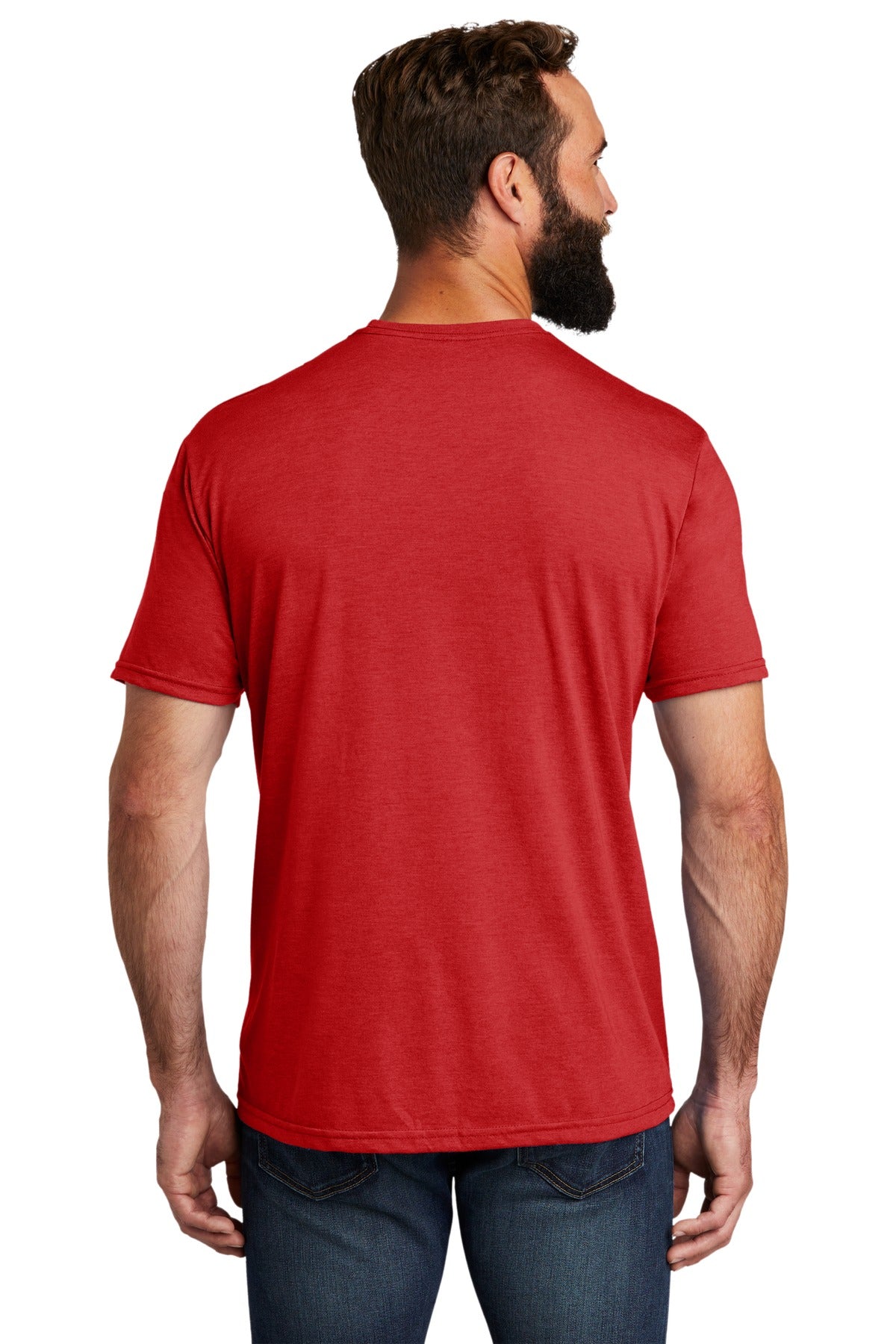 Custom Embroidered Allmade   Unisex Tri-Blend Tee AL2004,Rise Up Red