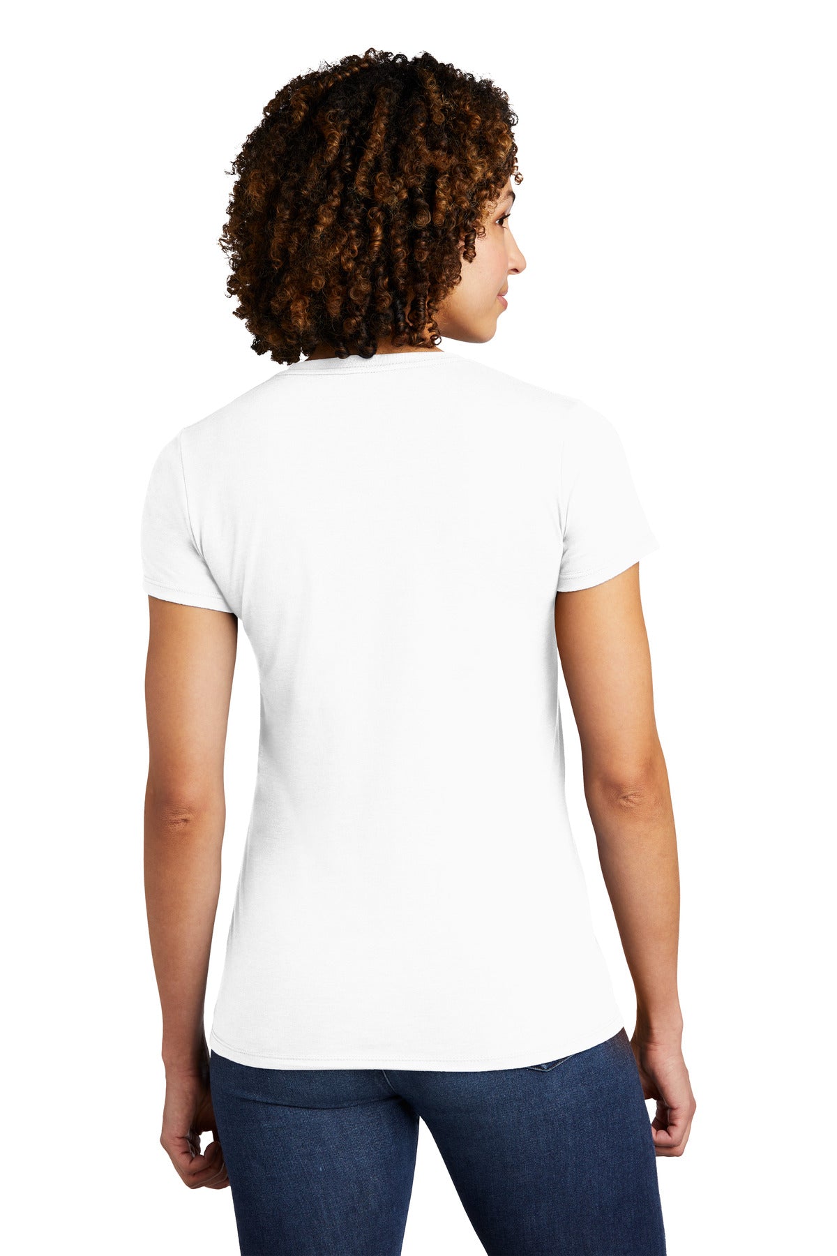 Custom Embroidered Allmade  Women's Tri-Blend Tee  AL2008,Bright White