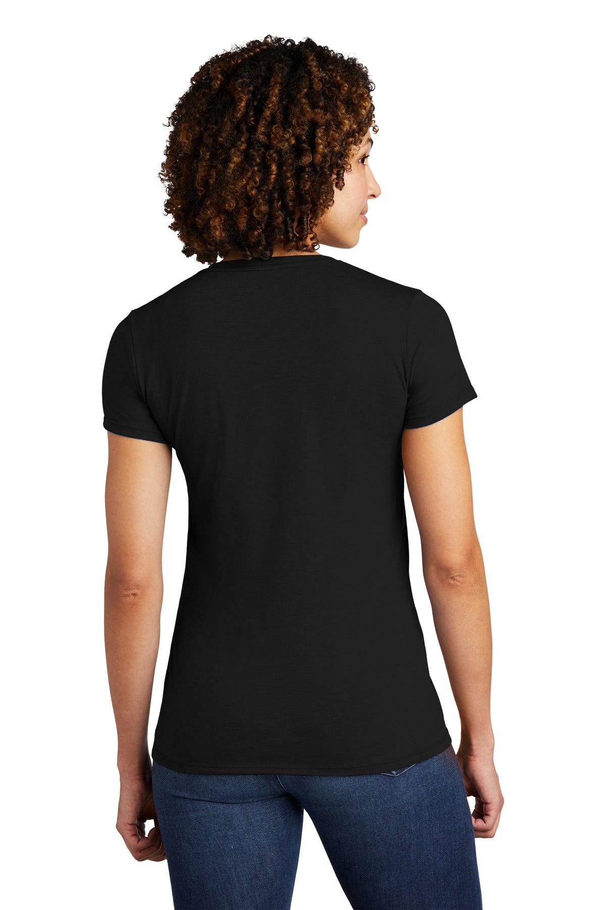 Custom Embroidered Allmade  Women's Tri-Blend Tee  AL2008,Deep Black