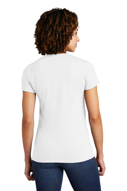 Custom Embroidered Allmade  Women's Tri-Blend Tee  AL2008,Fairly White