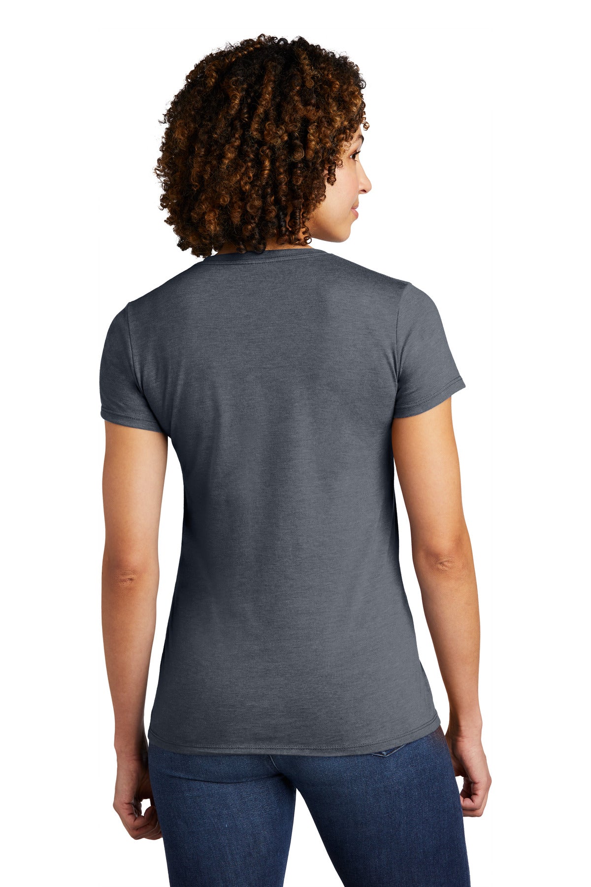 Custom Embroidered Allmade  Women's Tri-Blend Tee  AL2008,Rebel Blue
