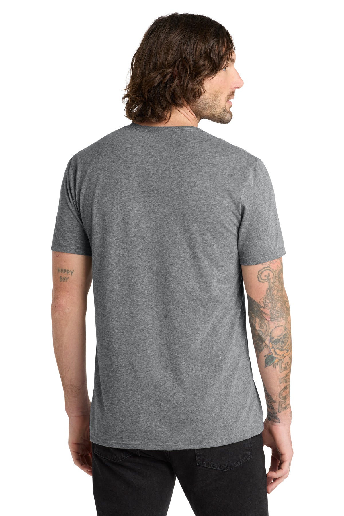 Custom Embroidered AllMade T-Shirts  in Aluminum Grey