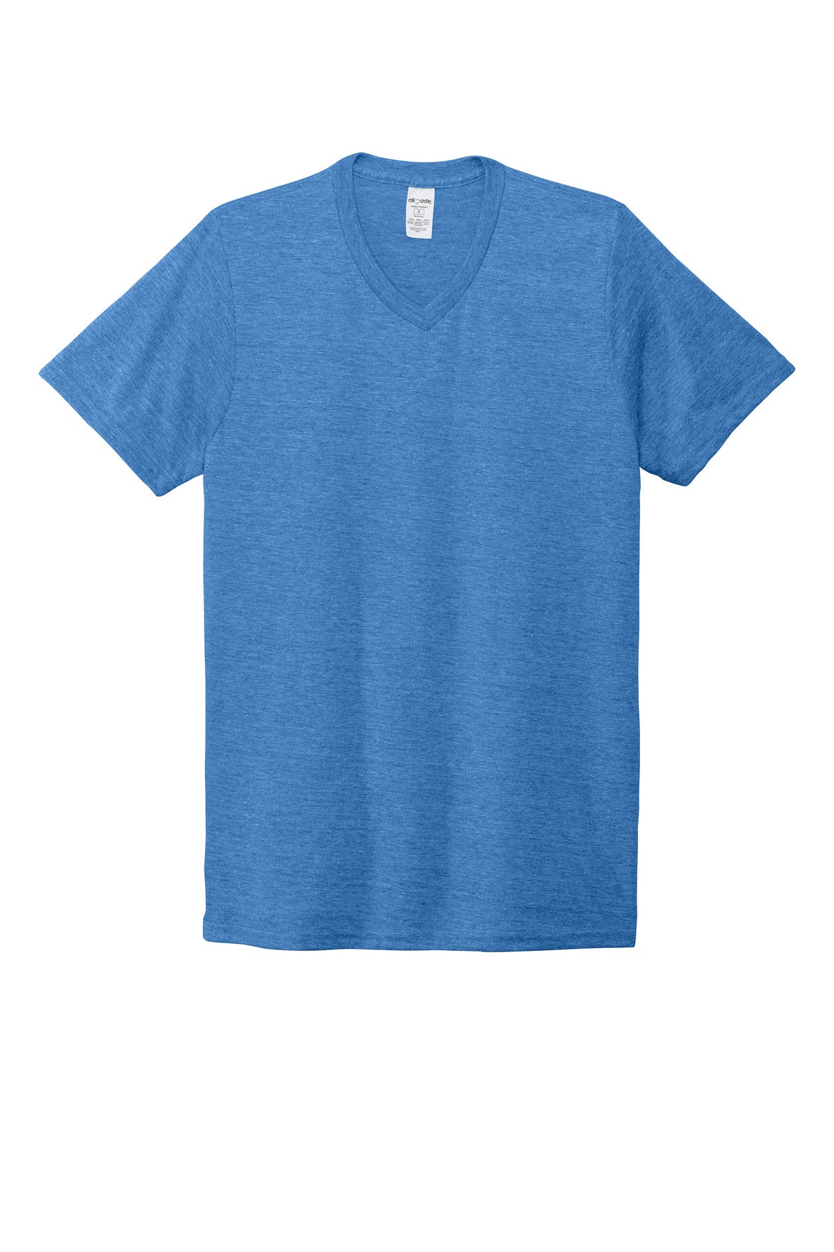 Custom Embroidered AllMade T-Shirts  in Azure Blue