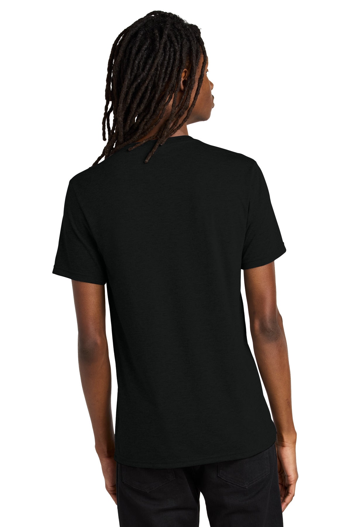 Custom Embroidered Allmade  Unisex Tri-Blend V-Neck Tee AL2014,Deep Black