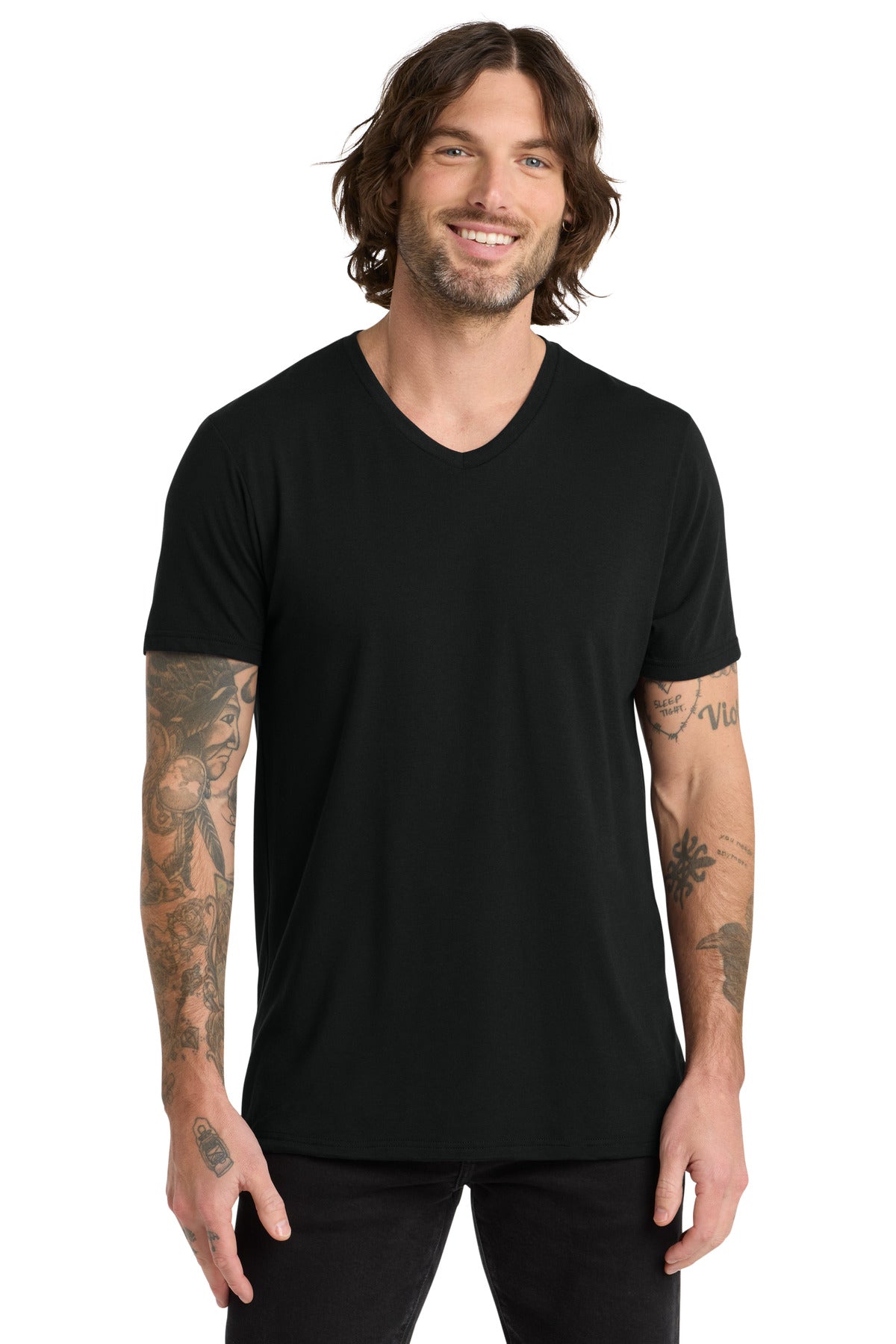 Custom Embroidered AllMade T-Shirts  in Deep Black