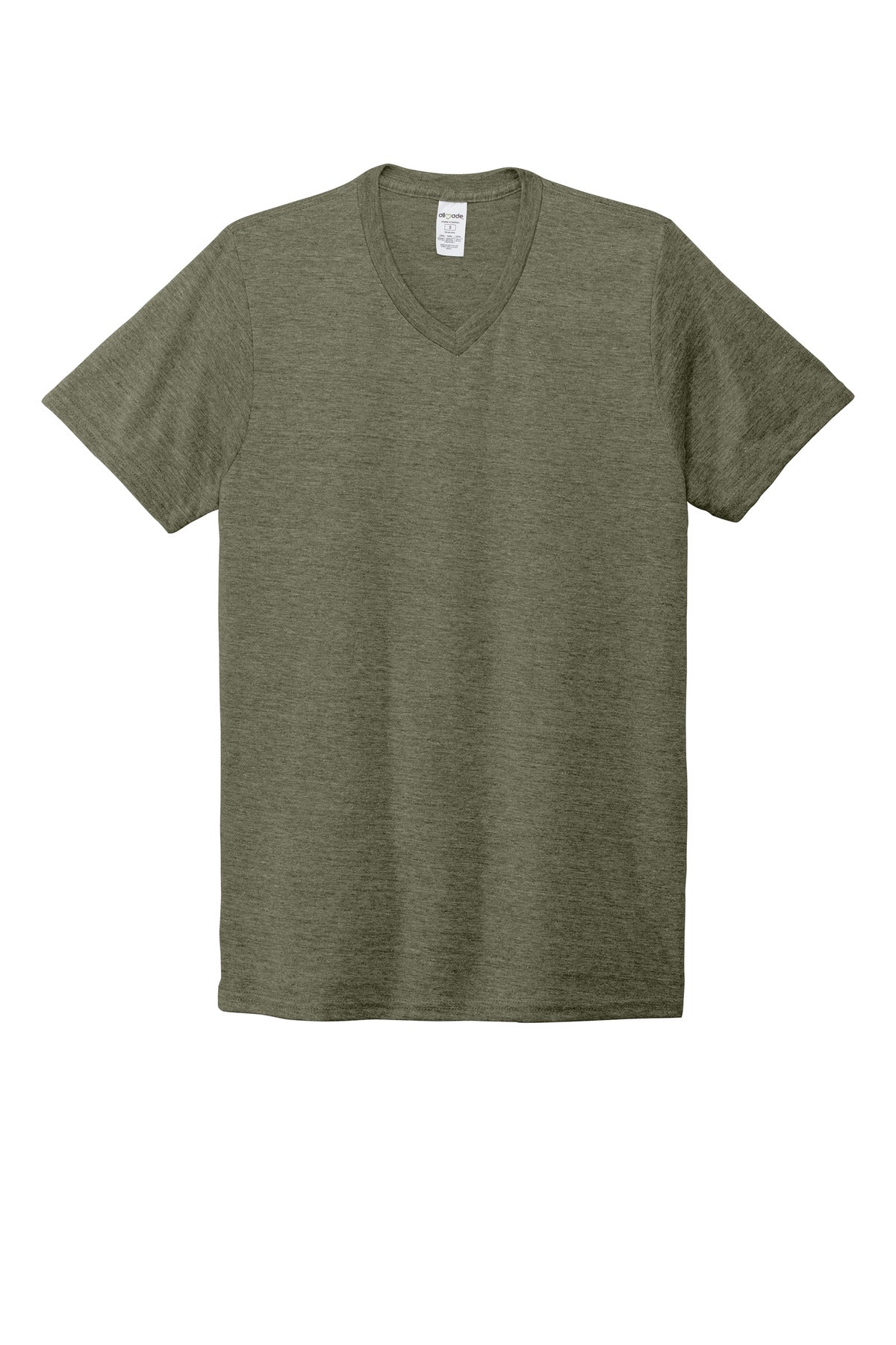 Custom Embroidered AllMade T-Shirts  in Olive You Green