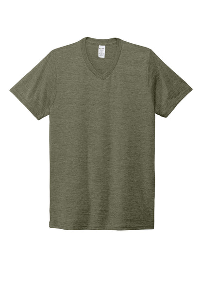 Custom Embroidered AllMade T-Shirts  in Olive You Green