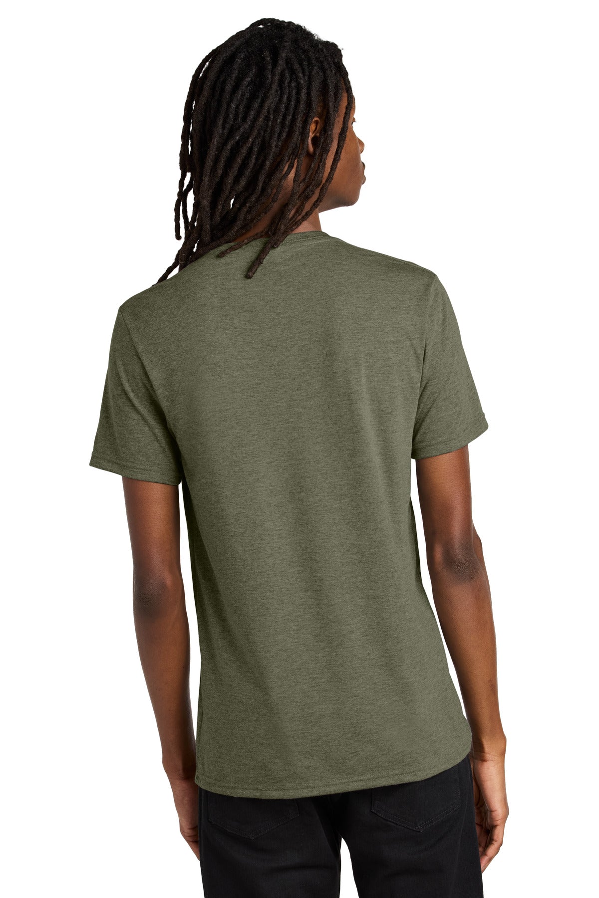 Custom Embroidered Allmade  Unisex Tri-Blend V-Neck Tee AL2014,Olive You Green