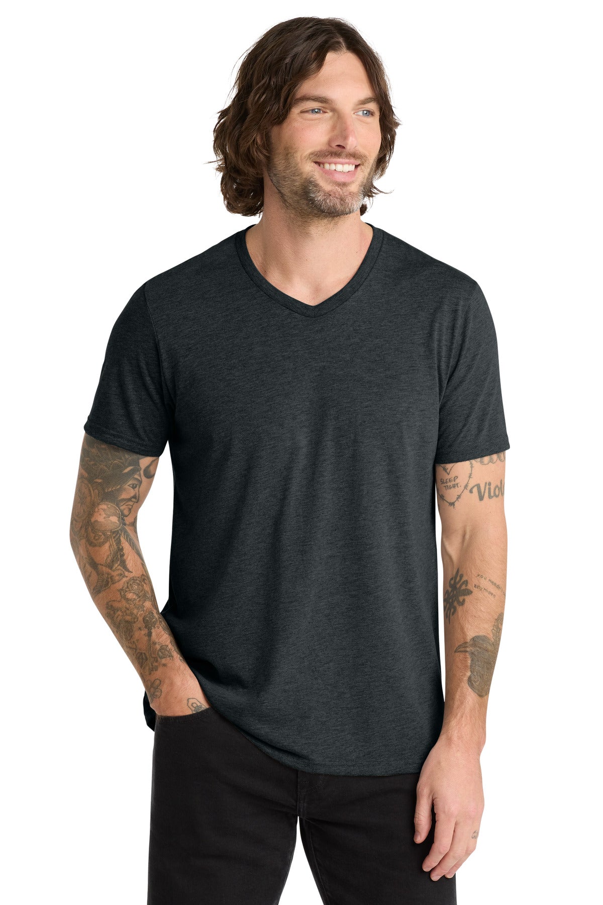 Custom Embroidered AllMade T-Shirts  in Space Black