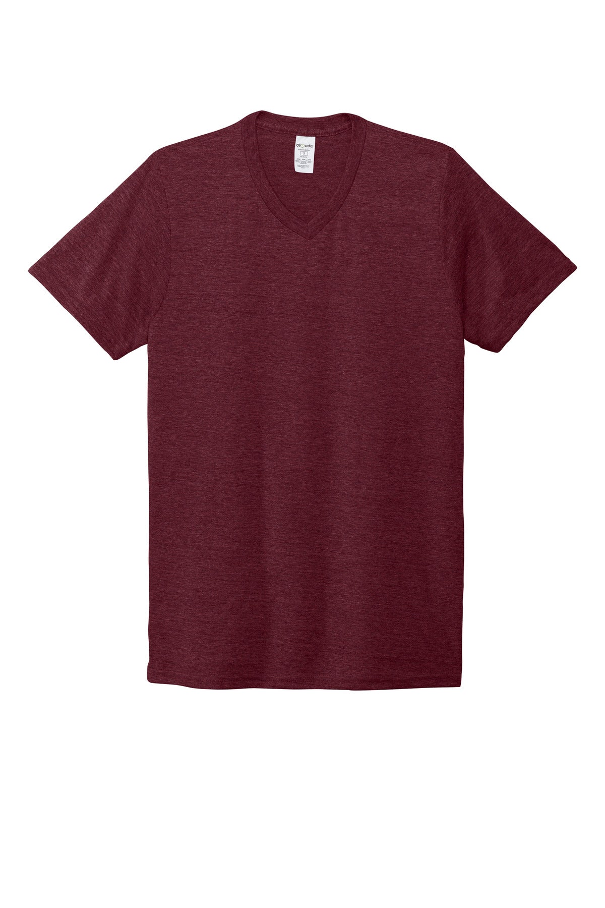 Custom Embroidered AllMade T-Shirts  in Vino Red