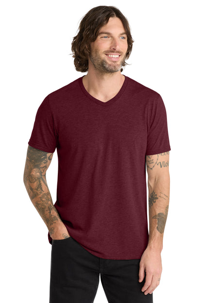 Custom Embroidered AllMade T-Shirts  in Vino Red