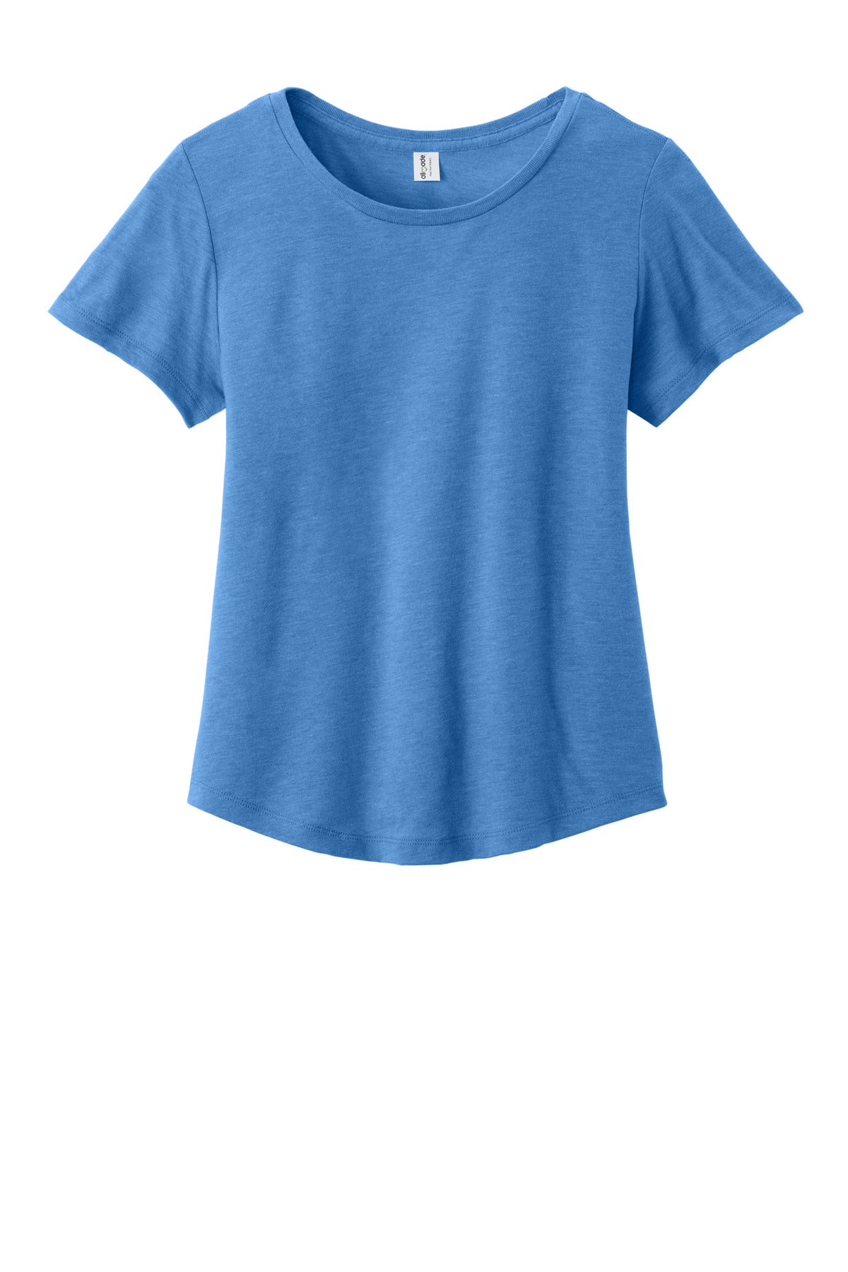 Custom Embroidered AllMade T-Shirts  in Azure Blue