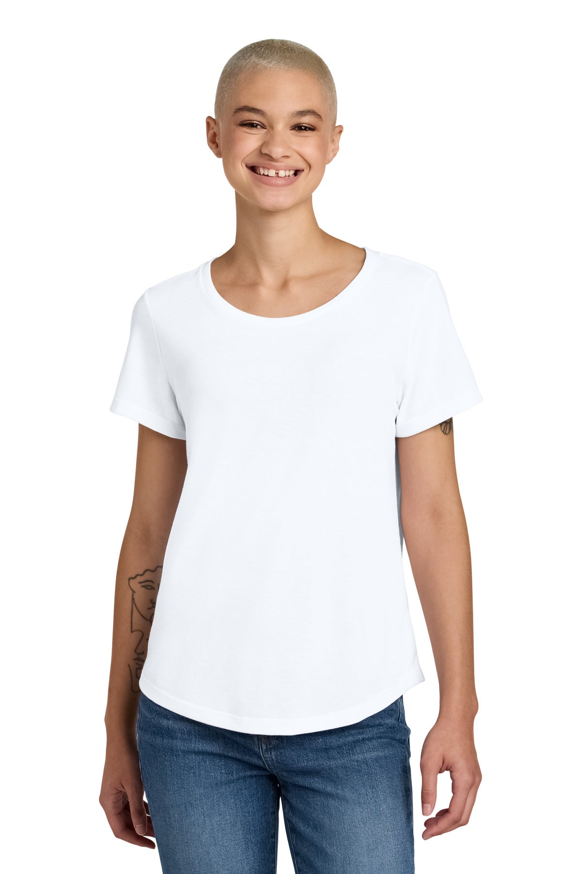 Custom Embroidered AllMade T-Shirts  in Bright White