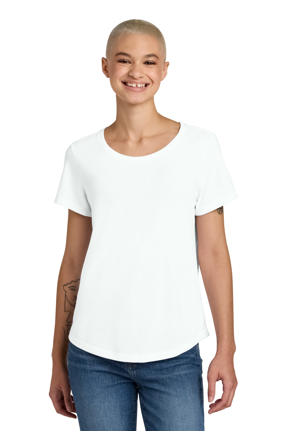 Allmade Women's Relaxed Tri-Blend Scoop Neck Tee AL2015
