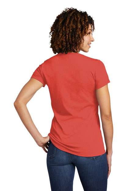 Custom Embroidered Allmade  Women's Tri-Blend V-Neck Tee AL2018,Desert Sun